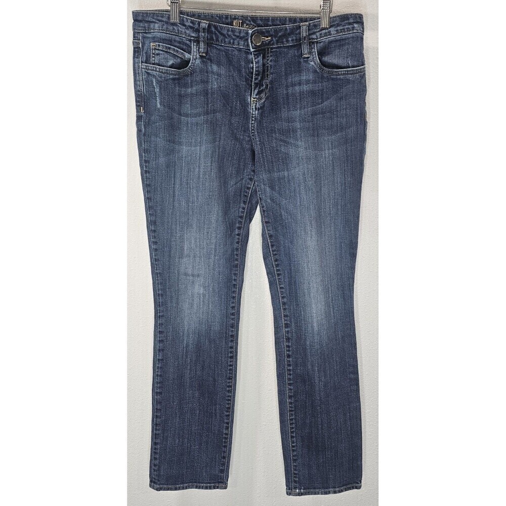 Kut From The Kloth Catherine Boyfriend Jeans Women's Size 10 Distressed Med Wash